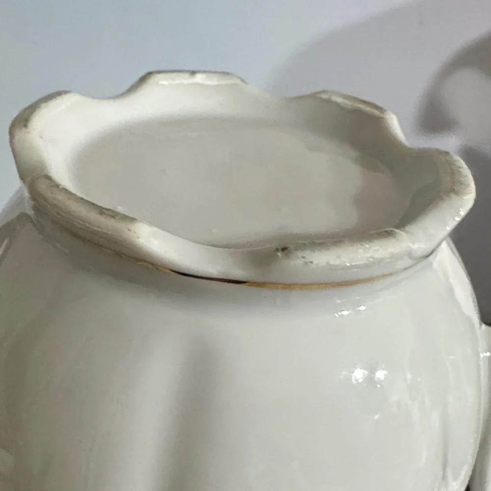 Royal Sealy Teapot China Moss Rose Japan Vtg